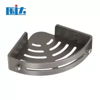 围达 浴室三角置物架 30*21.5cm灰 个