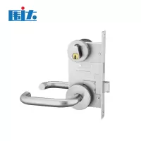 围达 不锈钢防火门锁 加厚304超C叶片芯 把