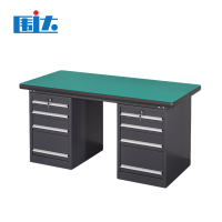 围达 重型钳工台工具桌 210*75*80cm双四抽 张