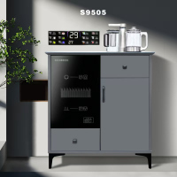 重庆司迈特实木茶吧机9505冰:彩屏触控;紫外线消毒柜;手把上水;保温;下置上水;过功能储物柜