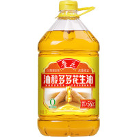 鲁花 食用油 油酸多多 5S压榨一级浓香花生油5L*12桶