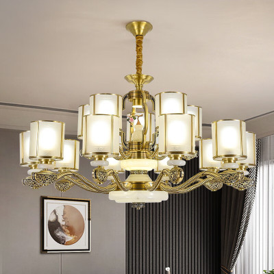 [慕洛奇]新中式客厅吊灯全铜古典禅意中国风别墅大厅包厢高端卧室餐厅灯具