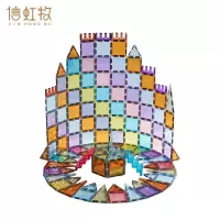 信虹牧 彩窗磁力片积木拼装玩具102片 XHM-C16 盒