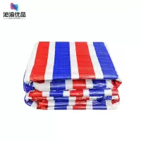 沁渝优品 彩条布 加厚防水防雨篷布 100g /平方米