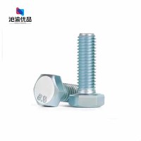 沁渝优品 镀锌外六角 M10*40 个