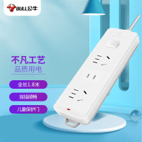 公牛(bull)新国标插座/插线板/插排/接线板/拖线板 3位总控全长1.8米 GN-210