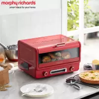 MORPHY RICHARDS 电烤箱家用小型烘焙煎烤一体 MR8800 电烤箱 英伦红