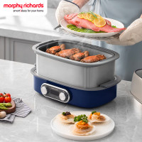 MORPHY RICHARDS 电蒸锅双层家用蒸锅多功能锅 12升 MR1168轻奢蓝
