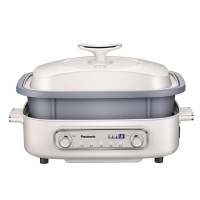 松下多用途锅 NF-MP400 电炒锅电煮锅NF-MP400电火锅电炸锅专用锅家用不粘多功能锅多功能料理锅鸳鸯锅 4L