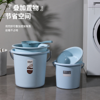 [补贴10%]水桶家用手提塑料加厚储水用桶学生宿舍用洗澡带盖洗衣小圆桶洗车