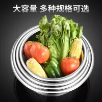 304不锈钢沥水篮洗菜盆洗米筛厨房水果篮家用盆沥水漏盆201淘米盆