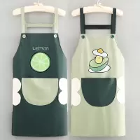 围裙新款女时尚家用厨房防水防油做饭围腰可爱韩版工作服定制背带