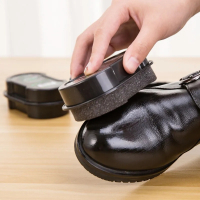 [一擦就亮]鞋擦皮鞋保养增亮神器双面海绵擦鞋无色鞋蜡鞋油刷子