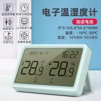 [补贴10%]温度计壁挂电子温湿度计室内家用数显高精度精准婴儿房温度表 [大屏时尚款]蓝色-可挂可立