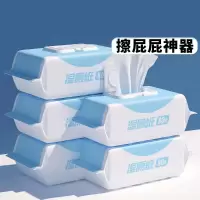 [补贴10%]擦屁股专用湿厕纸厕所纸巾厕纸湿巾家庭卫生纸大包家用特价湿厕巾 80抽*5包