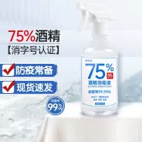 75%酒精消毒液喷雾皮肤衣物杀菌乙醇免75度家用室内清洁医用手机 500ml*1瓶