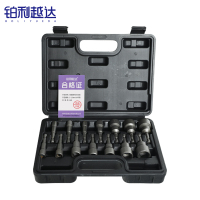 铂利越达 强磁套筒头套装六角套筒 6-19mm14件套 套