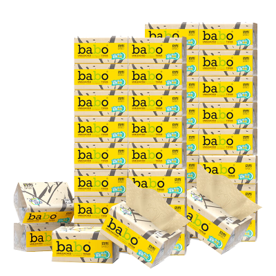 斑布斑布水复合压花系列4层110抽面巾纸抽纸20包量贩装(DBWR110F20)*2箱/组