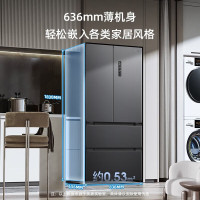 美菱(MELING) 法式四门冰箱 BCD-456WP9CX 456升大容量 风冷无霜一变频超薄嵌入式