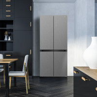 [618必抢]美菱(MELING)BCD-507WP9BTZ灰超薄全空间净味嵌入式十字四开双开门智能双变频冰箱