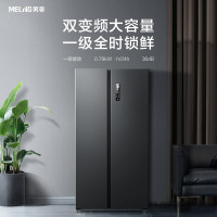 美菱(MELING) BCD-435WEJC家用大容量对开门双开门冰箱 纤薄机身风冷无霜ADF+离子净味