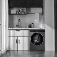 美菱智能变频滚筒洗衣机全自动10公斤如手洗洗烘一体巴氏除菌空气洗上排水超薄箱体 RS21H100D[洗烘一体]