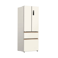 美菱 小确杏420升 70CM宽法式多门四门冰箱家用超薄零嵌入式 一级无霜大容量 BCD-420WFP9CZX白