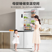容声(Ronshen)BCD-495WD3FPZ十字对开门冰箱双循环系统白色冰箱一级能效