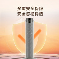 美的暖风机家用取暖器石墨烯2024新款冬季电暖器小太阳热风机HFT20WJ 机械式