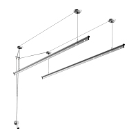 HOTATA好太太手摇晾衣架双杆晾衣架阳台升降晒衣服架GW-7260A