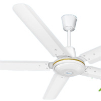 美的(Midea)FC140-DD,1.4米,56吋大机头吊扇大风力家用5叶轻音铁叶多档客厅餐厅电扇工业电风扇
