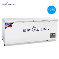 穗凌BD-1030,1030升不锈钢内胆,商用冰柜 冷柜卧式大冷冻 冷藏柜冷冻柜商用冰箱大冷柜[开专票提供69码]