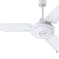 美的华凌WH-FC120RA吊扇家用客厅电风扇轻音铁叶大风力宿舍工厂扇吸顶风扇 华凌吊扇三叶_48寸_1.2米