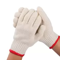 BW 红边米黄纱线劳保手套/BWSBFH-SX003/双