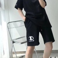 Champion冠军运动短裤春夏宽松抽绳五分休闲裤1