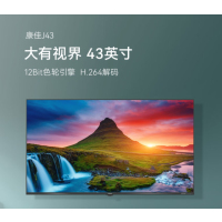 康佳J43 43英寸 1+8GB内存 全面屏 智能语音 教育资源 网络WIFI 全高清 卧室彩电液晶平板电视机