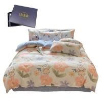 纺语柔 F1020 / 2.0m床 纯棉印花田园系列 床单被罩枕套四件套 (计价单位:套) 花间兔