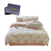 纺语柔 F1085 / 1.2m床 纯棉印花田园系列 床单被罩枕套三件套 (计价单位:套) 萌兮兔