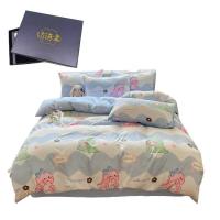 纺语柔 F1103 / 1.8m床 纯棉印花田园系列 床单被罩枕套四件套 (计价单位:套) 元气恐龙