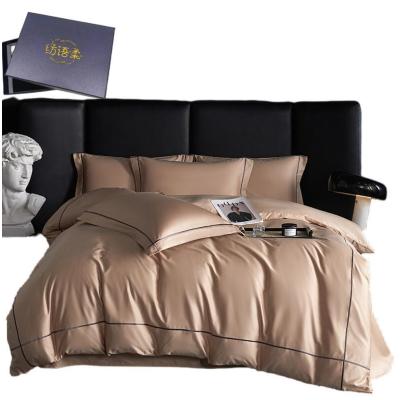 纺语柔 F1205 / 1.8m床 轻奢工艺款100支 床单被罩枕套四件套 (计价单位:套) 高雅驼