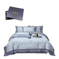 纺语柔 F1219 / 1.8m床 轻奢工艺款100支 床单被罩枕套四件套 (计价单位:套) 婀娜多姿-木槿紫
