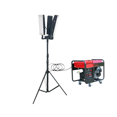 晫安联 ZM7010D 220V 150W IP65 发电机10KW LED 多功能升降式照明装置 (计价单位:台)红色