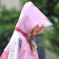 正雨儿童雨衣男童女孩小学生上学专用长款全身防暴雨带大书包位9063