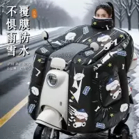 正雨电动车挡风被冬季加大加厚防水电瓶摩托车防寒保暖挡风罩新款9063
