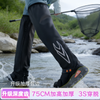 正雨新款鞋套防水赶海雨天防滑超高筒成人脚套高筒雨鞋套男女款9063