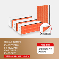 适配松下新风滤芯FY-15ZDP1C[抗菌版-1年套装]标准*3+加强*1