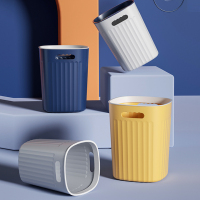 三维工匠垃圾桶家用加厚大容量轻奢客厅厨房卧室卫生间宿舍无盖带压圈纸篓