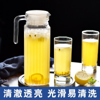 三维工匠冷水壶玻璃凉水壶大容量泡茶壶家用开水杯鸭嘴饮料果汁扎壶