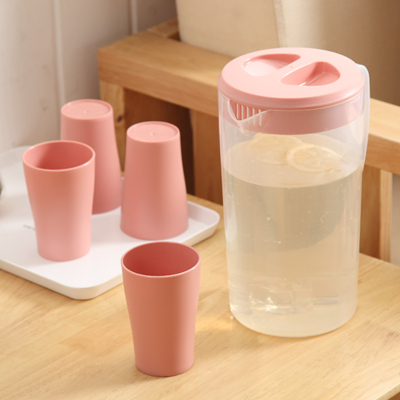 三维工匠大容量冰箱冷水壶塑料玻璃凉白开水杯果汁储装水瓶桶家用夏
