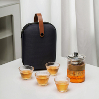 三维工匠旅行茶具单人一壶五杯家用小套装便携式户外露营快客杯泡茶壶定制